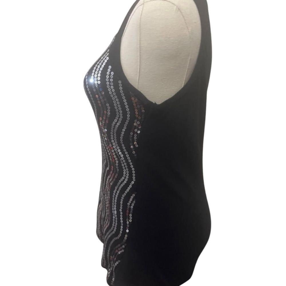Sequins front tank top